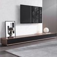 thumbnail image 1 of POVISON 78.74" Modern Wood Black TV Stand, Rectangular Media Console with 4 Drawers , Fully-Assembled, 1 of 11