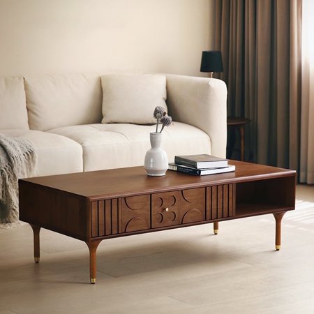 POVISON Mid-Century Modern Coffee Table