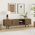 thumbnail image 1 of POVISON Mid-Century Modern TV Stand, Sliding doors, High Legs，78.7’', 1 of 9