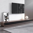 thumbnail image 1 of POVISON Modern Wood Black TV Stand, Rectangular Media Console with 4 Drawers ,94.48" Fully-Assembled, 1 of 12
