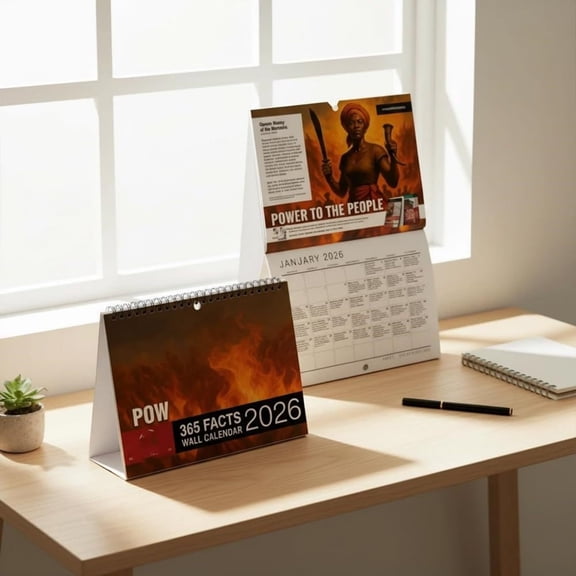 POW 365 Facts 2026 Wall Calendar - Fun Themed Daily Trivia Calendar, Perfect Chat Gift for Home, Office, School, or Party Use | Educational & Entertaining | (1 Calendar)