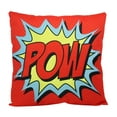 thumbnail image 1 of POW | Anime | Fun Gifts | Pillow Cover | Home Decor | Superhero | Happy Birthday | Kids Room | Red Throw PIllow | Kids Decor | Room Decor, 1 of 6