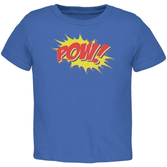 POW Comic Book Super Hero Royal Toddler T-Shirt - 3T