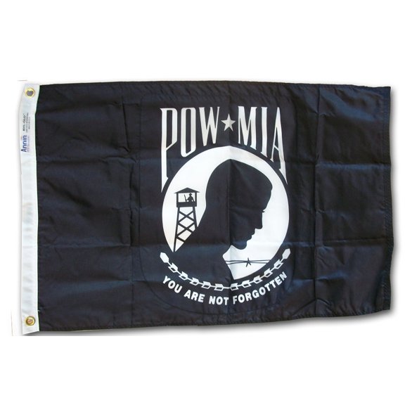 POW-MIA - 3'X5' Double-Sided Nylon Military Flag