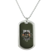 POW MIA Army Motorcycle Bike Bring Them Home Military Dog Tag Pendant Necklace with Chain