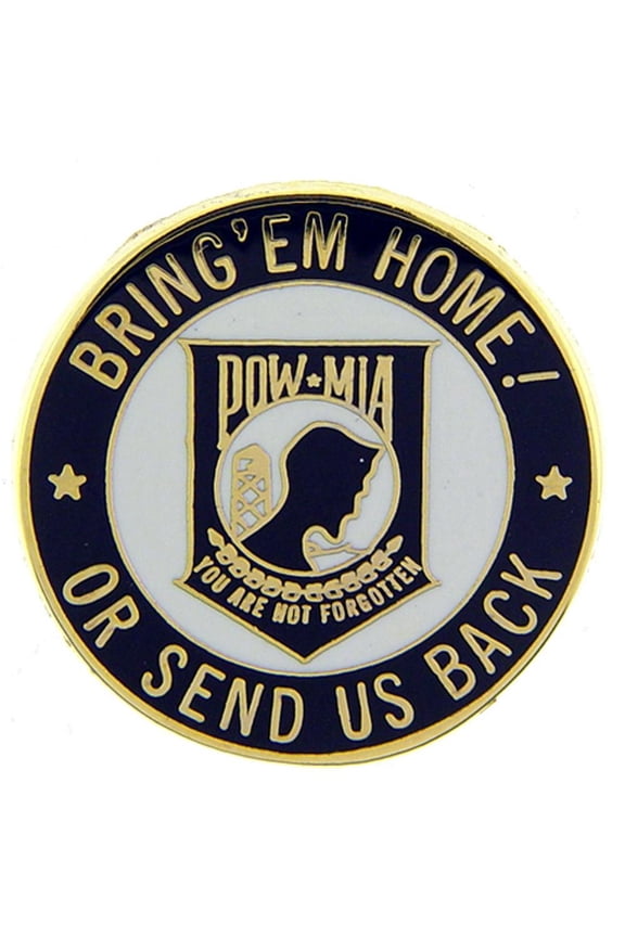Eagle Emblems P15214 Pin - Pow Mia, Bring EM, Home - 1 in.