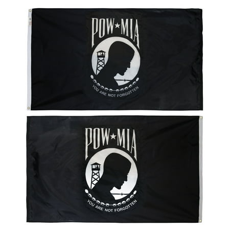 POW/MIA Flag 3x5ft Nylon - Double Sided