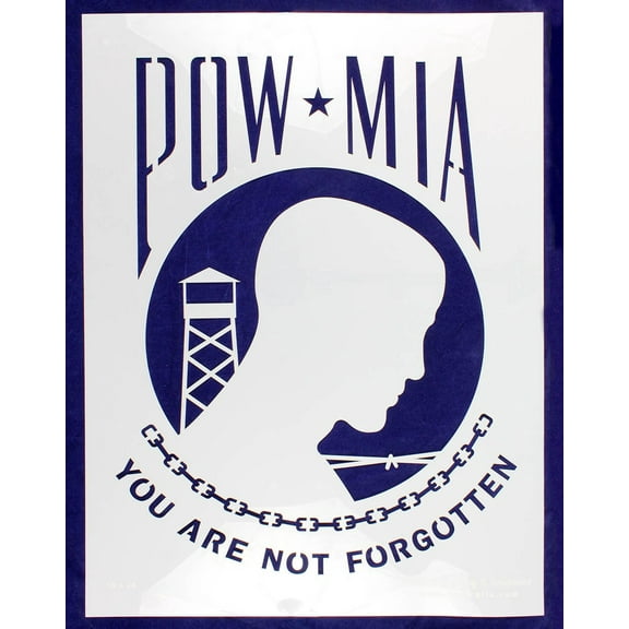 POW-MIA Flag Stencil 18" x 24" Painting /Crafts/ Templates