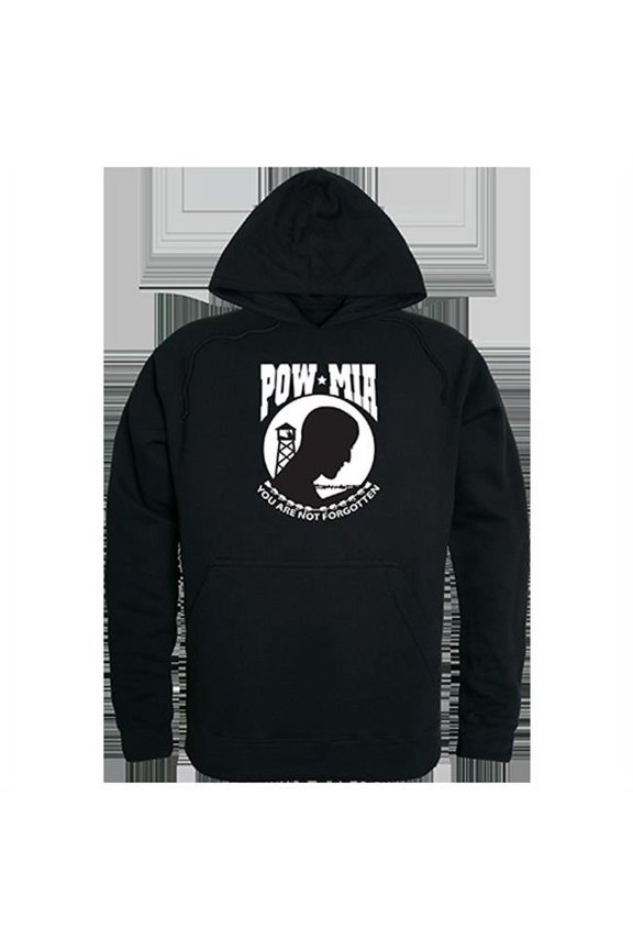 POW MIA Graphic Pullover Sweatshirt, Black - Extra Large