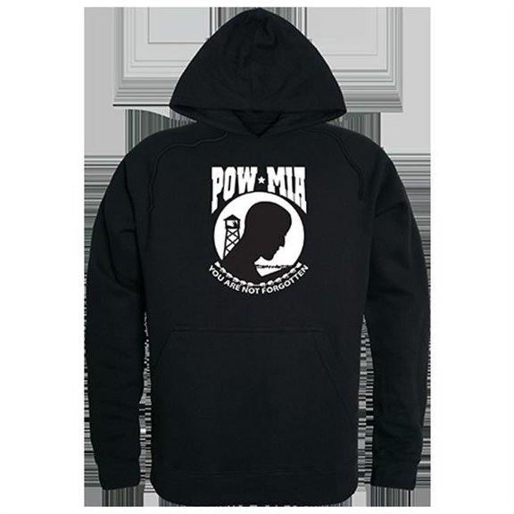 POW MIA Graphic Pullover Sweatshirt, Black - Extra Large