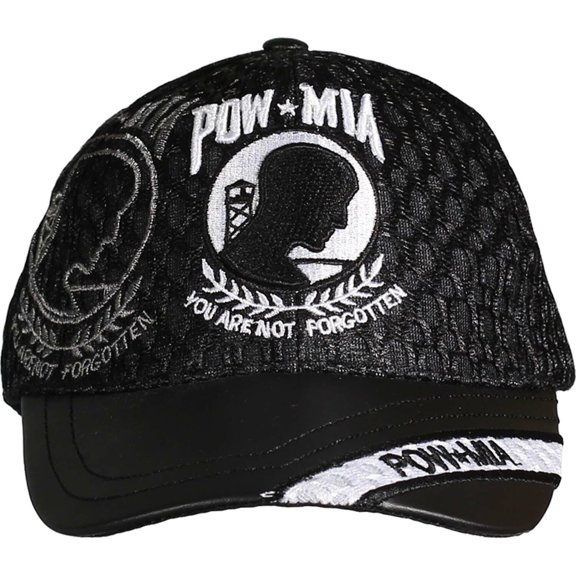 POW/MIA Leather Brim Cap