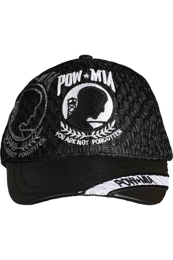 POW/MIA Leather Brim Cap