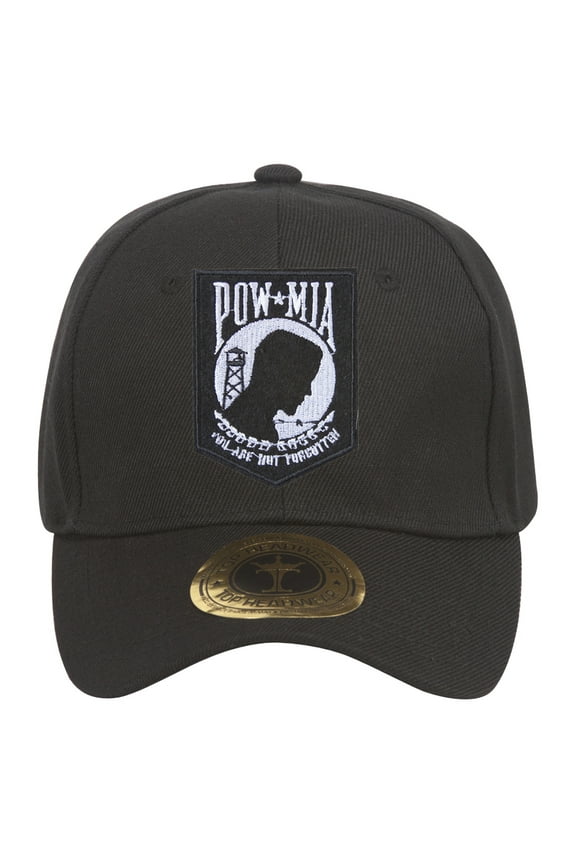 POW-MIA Military Black Adjustable Baseball Cap