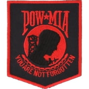 POW MIA Patch Black Red