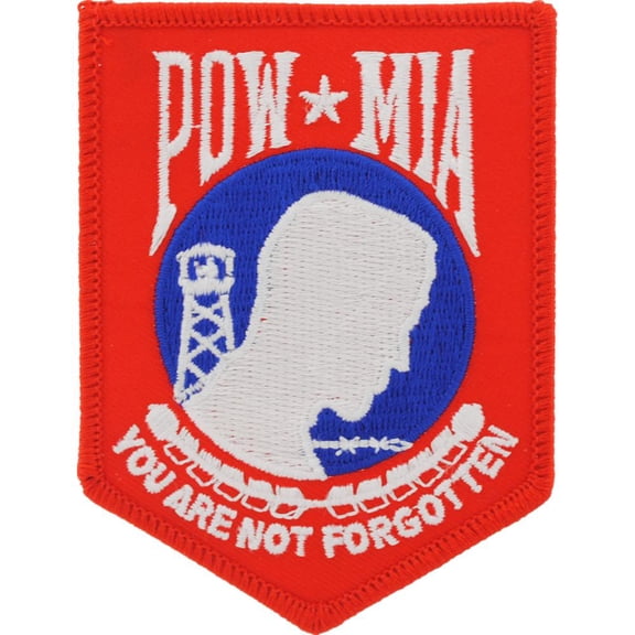 Eagle Emblems PM0117 Patch - Pow Mia, Red, White & Blue - 3.5 in.