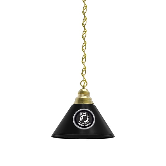POW/MIA Pendant Light with Brass Fixture