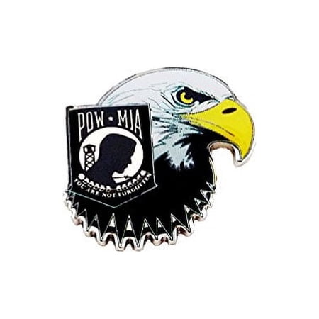 POW MIA Shield Eagle USA Patriotic Military Lapel Hat Pins PPM7310 (1 Pin, Pins)