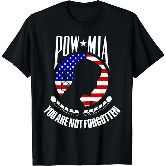 POW MIA Shirt American flag you are not forgotten T-Shirt