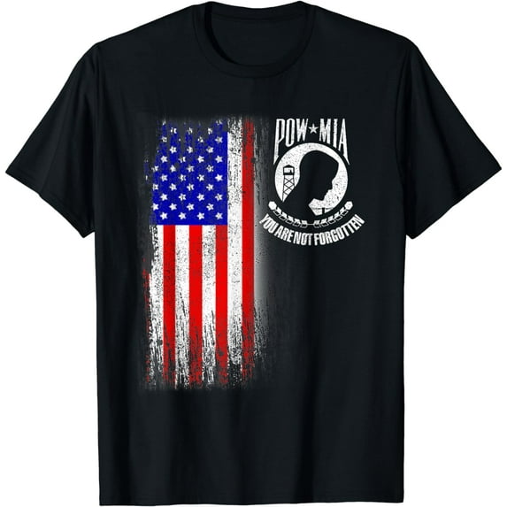 POW MIA Shirt US USA American Flag You Are Not Forgotten T-Shirt