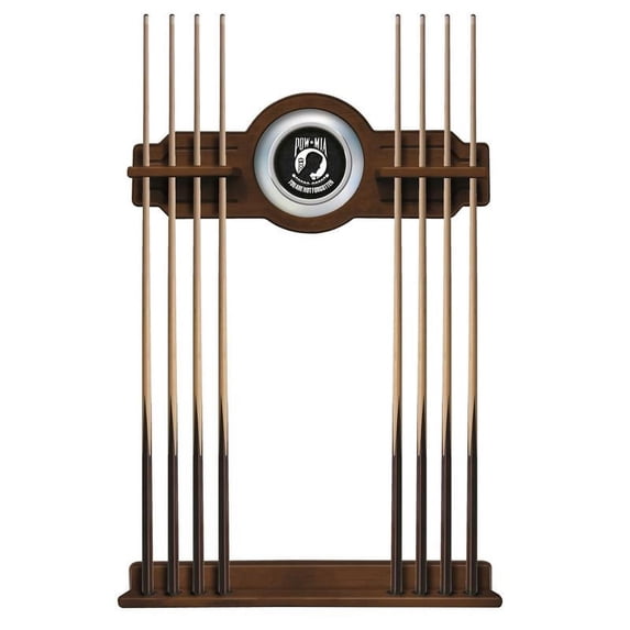POW/MIA Solid Wood Cue Rack with a Chardonnay Finish