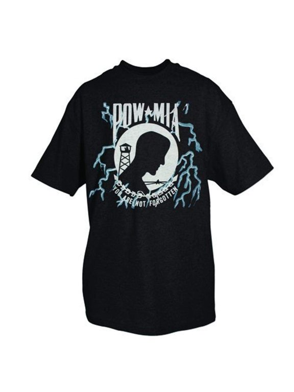 Products Themed One-Sided POW/MIA.Not Forgotten Imprinted T-Shirt, X-Large