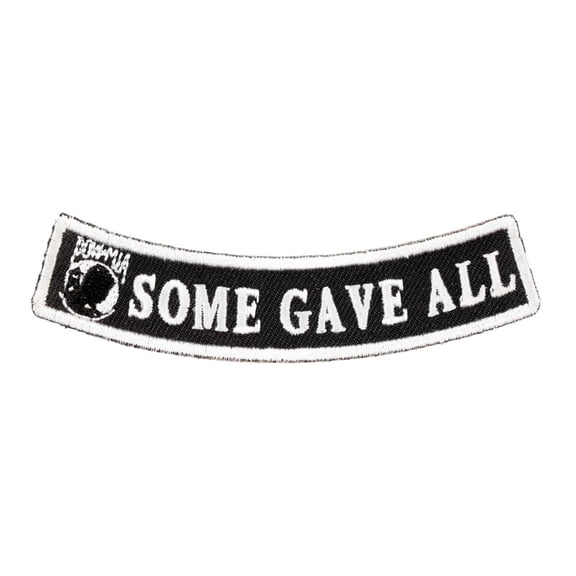 POW Some Gave All Rocker Patch, Large Size.