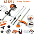 thumbnail image 1 of POWANLI 32.6CC 2-Cycle 12 in 1 Weed Wacker Gas Powered,Garden Tool System with Gas Hedge Trimmer,Gas Pole Saw,Grass Trimmer,Brush Cutter and Pole Saw Chainsaw with Extension Pole, 1 of 5