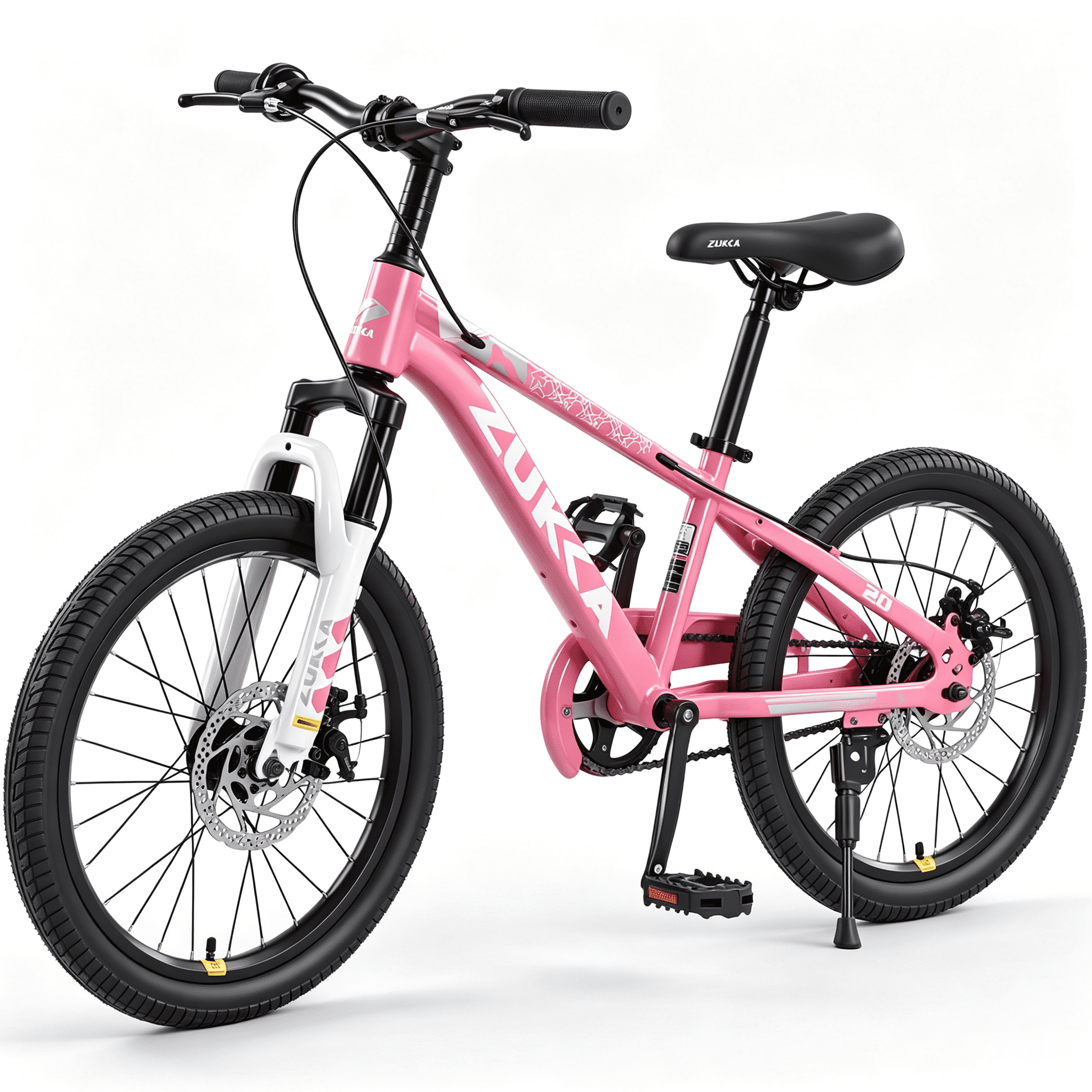 POVANLI 20 Inch  Bike, Mountain Bike Ages 8-12, Single  Speed Bicycles, Front Suspension Disc Brake, 11 Inch Height Steel Frame