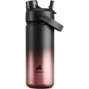 POWCAN 18 oz Insulated Water Bottle with 2-in-1 Straw and Spout Lid, Keep Cold 24H, Leak-Proof, Fits in Car Cup Holder, BPA-Free, Stainless Steel Kids Water Bottle for Sports, Travel, School Queen