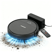 POWEART 3-in-1 Robot Vacuum and Mop, Self-Charging, 2000mAh 100-Min Runtime, Obstacle & Cliff Detect, for Carpet & Hard Floors