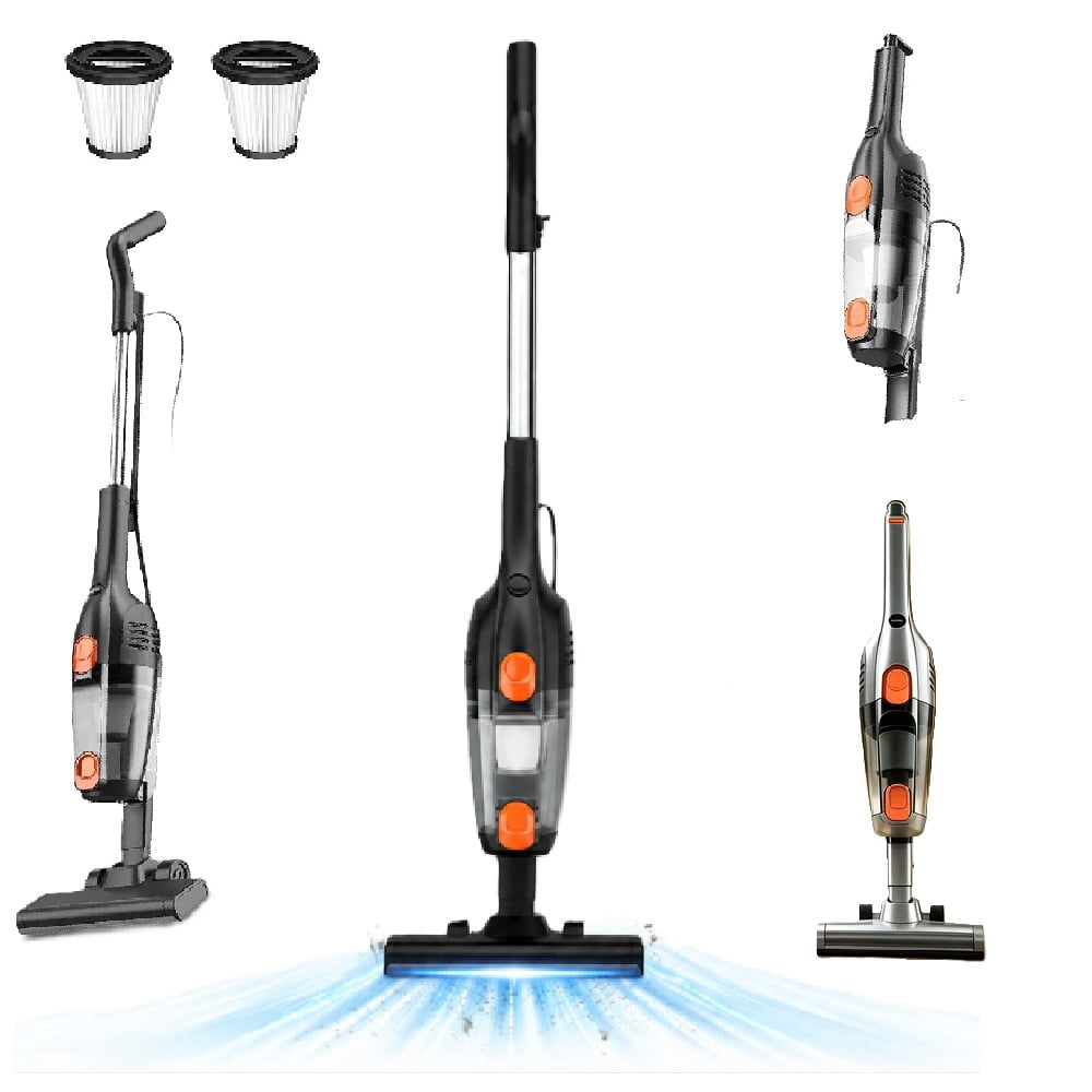 POWEART Corded Stick Vacuum Cleaner, 3-in-1 Lightweight Handheld Vacuum, 22.96ft Long Cord, HEPA Filter, 1L Dust Cup for Carpet, Hardwood Floor & Pet Hair