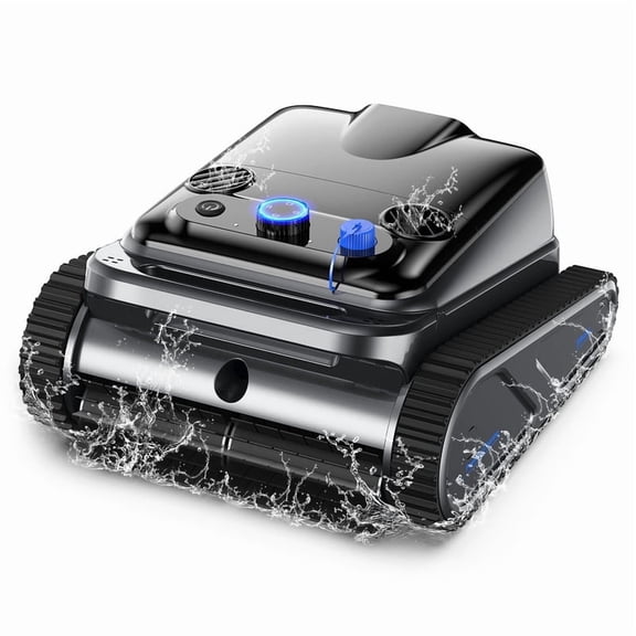 POWEART Cordless Pool Vacuum Cleaner, 4-in-1, 300-Min Runtime, IPX8 Waterproof, Wall & Waterline Cleaning, 2000 Sq.ft Coverage for Inground Pools