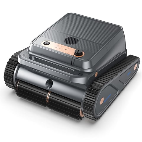 POWEART Cordless Robotic Pool Cleaner, Wall & Waterline Cleaning, 150 Min Runtime, 2200 sq.ft, 4 Modes, 4L Filter, 180m, for Inground & Above-Ground Pools