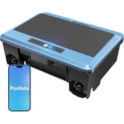 POWEART Robotic Pool Cleaner, Cordless Automatic Pool Vacuum, Upgraded Solar Pool Skimmer with APP & Remote Control, IPX8 Waterproof, 10H Working Time for Pool Surface CleaningBlack