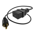 thumbnail image 1 of POWER CORD L5-20P - C19 20AMP BLACK 12FT, 1 of 3