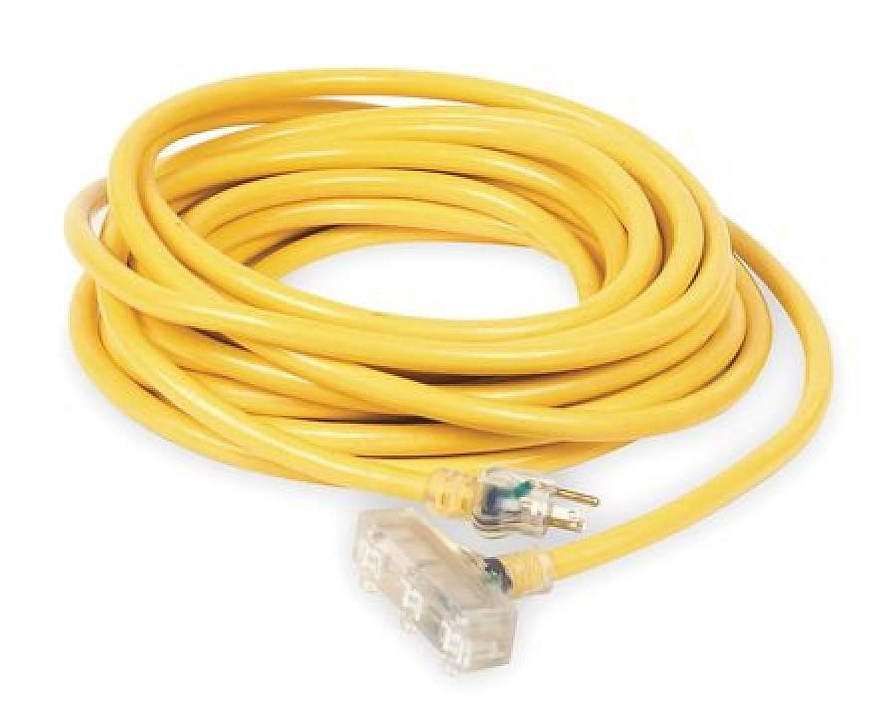 POWER FIRST 1XUR3 50 ft. 10/3 3-Outlet Lighted Extension Cord SJTW