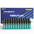 POWER FLASH 36 AAA Batteries, Battery Provide Long Lasting Power, 10