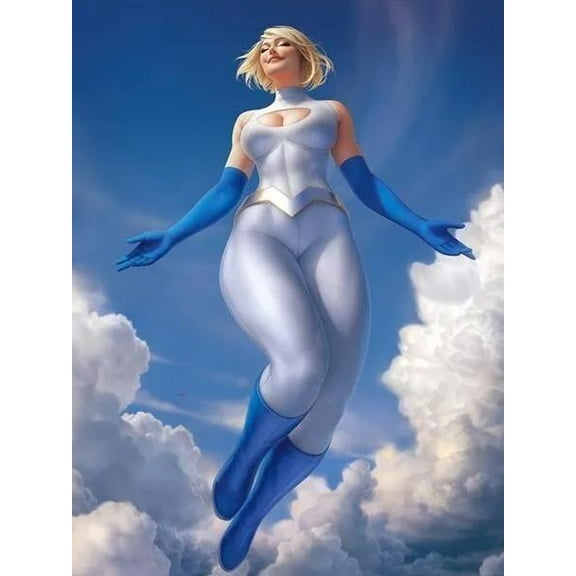 POWER GIRL #1 CVR E WARREN LOUW VARIANT FOIL COVER