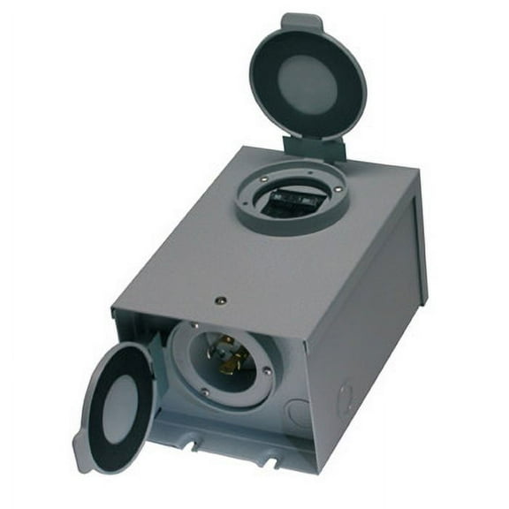 POWER INLET BOX W/ 20A, 2-P BREAKER