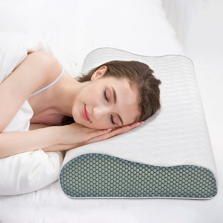 Comfortable Orthopedic Cervical Neck Pillow for Pain Relief, Ideal for Back  and Side Sleepers