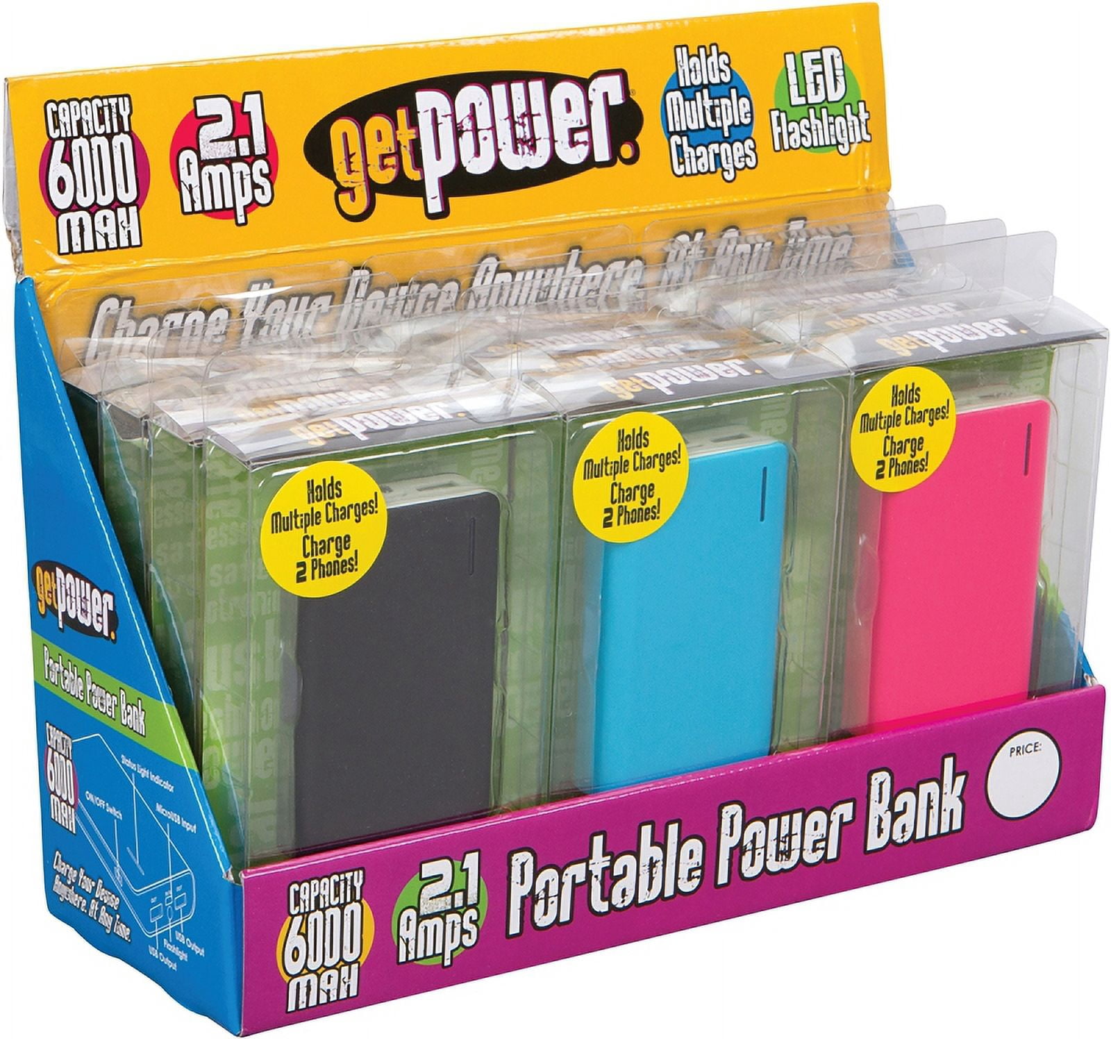 POWER PACK 6000MAH DISPLY 12PC - Walmart.com