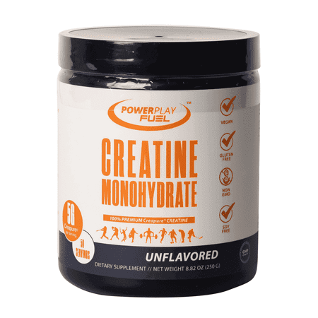 Power Play Fuel Creapure® Creatine Monohydrate Powder, Unflavored, 250g
