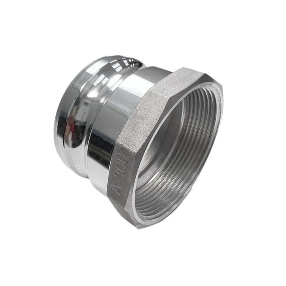 POWER PRODUCTS Aluminum Type A Cam and Groove Couplings / 3-Inch Quick Connect & Disconnect Fittings/Hose Camlock Fittings-3" Male Camlock Adapter x 3" Female NPT Thread (3")