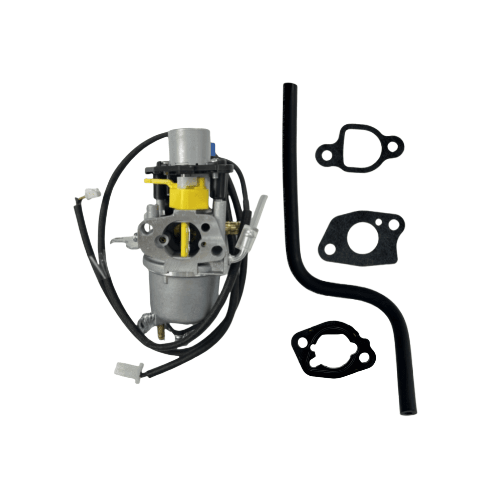 POWER PRODUCTS Carburetor Assembly with Stepper Motor, Gaskets & Fuel Line for Predator 5000 Watts Dual-Fuel Inverter Generator (Fits SKU 71367, 70143)