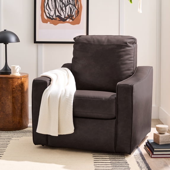 Better Homes & Gardens Allen Power Recliner, Dark Espresso Faux Leather
