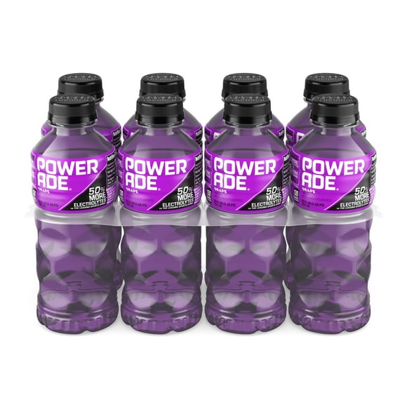 POWERADE Grape Electrolyte Sports Drink, 20 fl oz, 8 pack Bottles