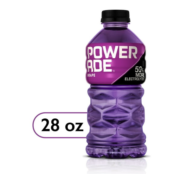 POWERADE Electrolyte Enhanced Grape Sport Drink, 28 fl oz, (Pack of 6)