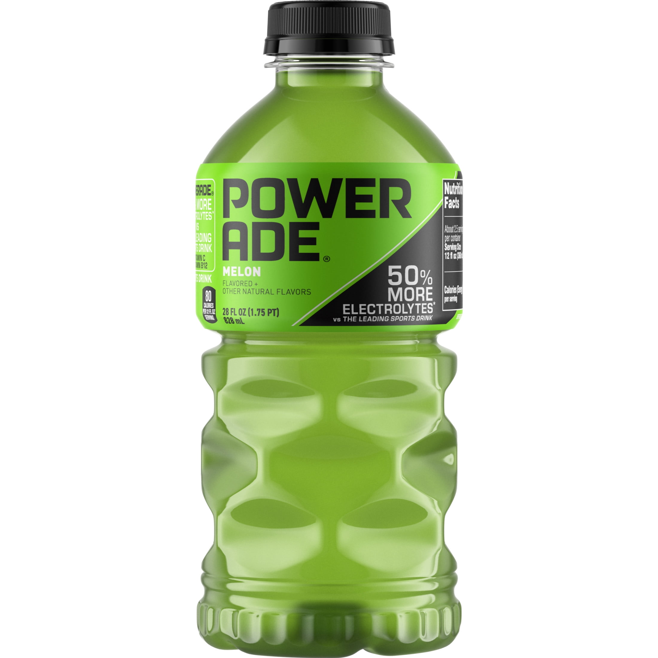 POWERADE Melon Electrolyte Sports Drink Bottle, 28 fl oz