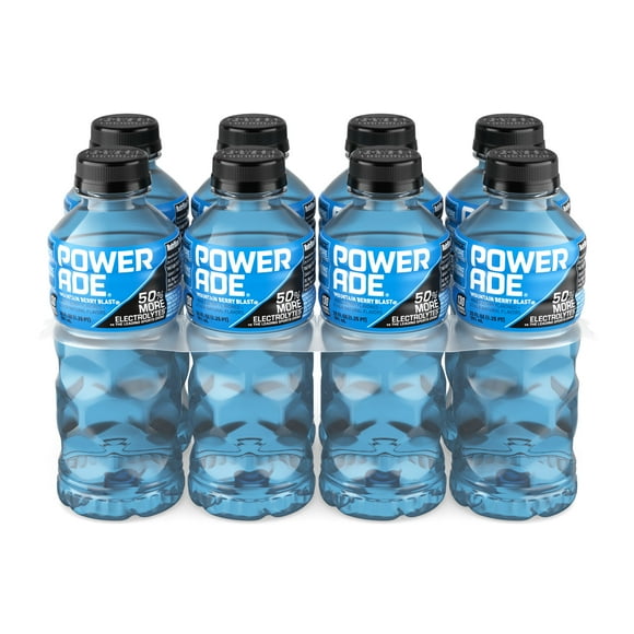 POWERADE Mountain Berry Blast Electrolyte Sports Drink, 20 fl oz, 8 pack Bottles