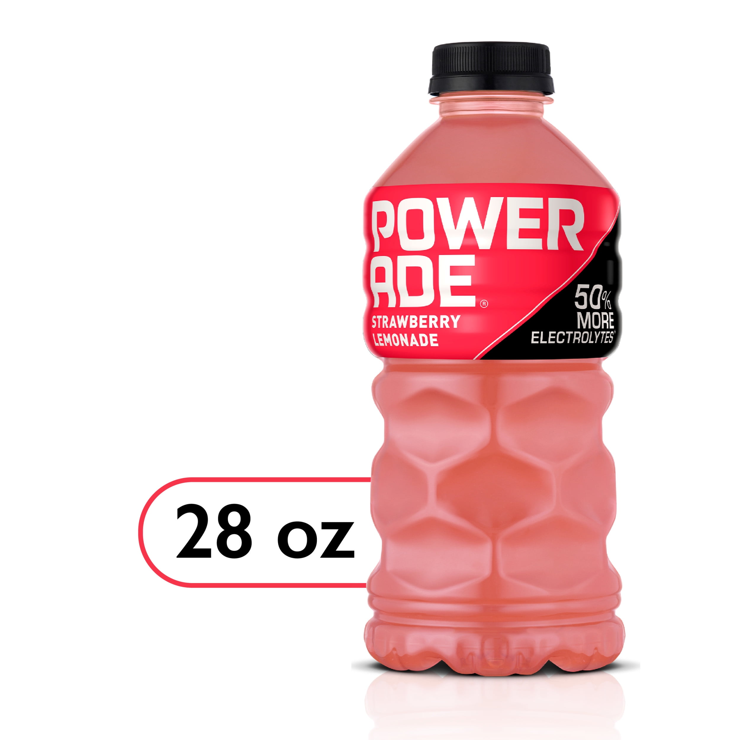 POWERADE Electrolyte Enhanced Strawberry Lemonade Sport Drink, 28 fl oz, Bottle